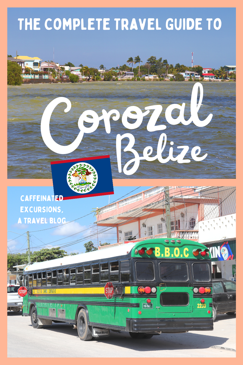 Corozal is a small town directly south of the Belize's border with Mexico. If you're passing through the area, consider spending a day or two here! This guide includes everything you need to know. #corozal #corozalbelize #belize #belice #visitcorozal #visitbelize #belizecorozal #thingstodoinbelize #belizetravelguide #travelbelize #belizetravel #caribbeantravel #caffeinatedexcursions #travelblog #travelblogs #travelblogging #travelblogger #travelbloggers #offthebeatenpath #smalltowndestinations