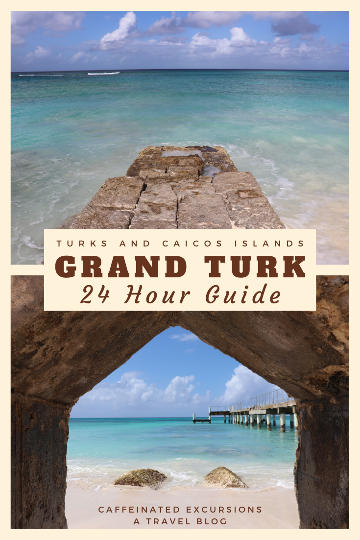 Everyone headed to the Turks and Caicos Islands should spend at least a full day on Grand Turk if they can! See what this beautiful island has to offer in my 24-hour guide. #turksandcaicos #turksandcaicosislands #tci #grandturk #cockburntown #visittci #visitgrandturk #24hourguide #caribbean #turksislands #salinas #saltrakerinn #barbiesbarandrestaurant #caribbeanfood #caribbeanbeaches