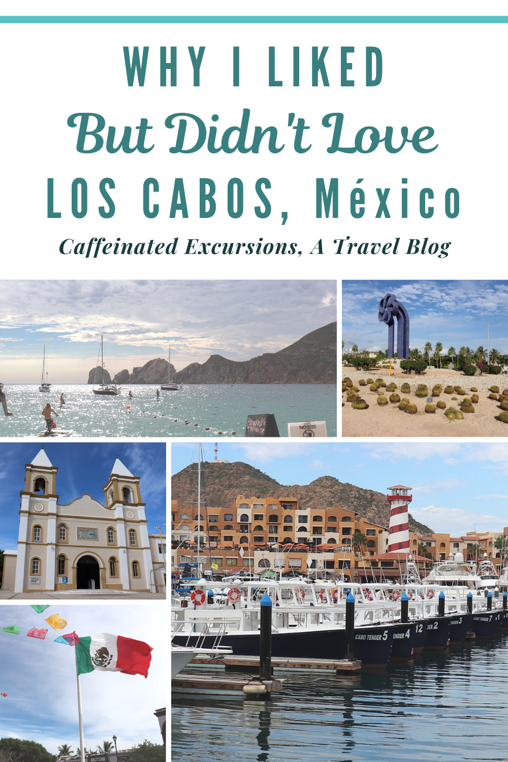 Los Cabos was a destination that I enjoyed visiting once, but don't have a strong desire to go back to anytime soon. Check out this post to learn more about why this popular resort destination didn't end up being my favorite in Mexico! #loscabos #cabosanlucas #sanjosedelcabo #bajacaliforniasur #bcs #mexicotravelguide #loscabostravelguide #bajacalifornia #mexicoresortdestinations #beachesinmexico #visitmexico #travelmexico #bajacaliforniatravel