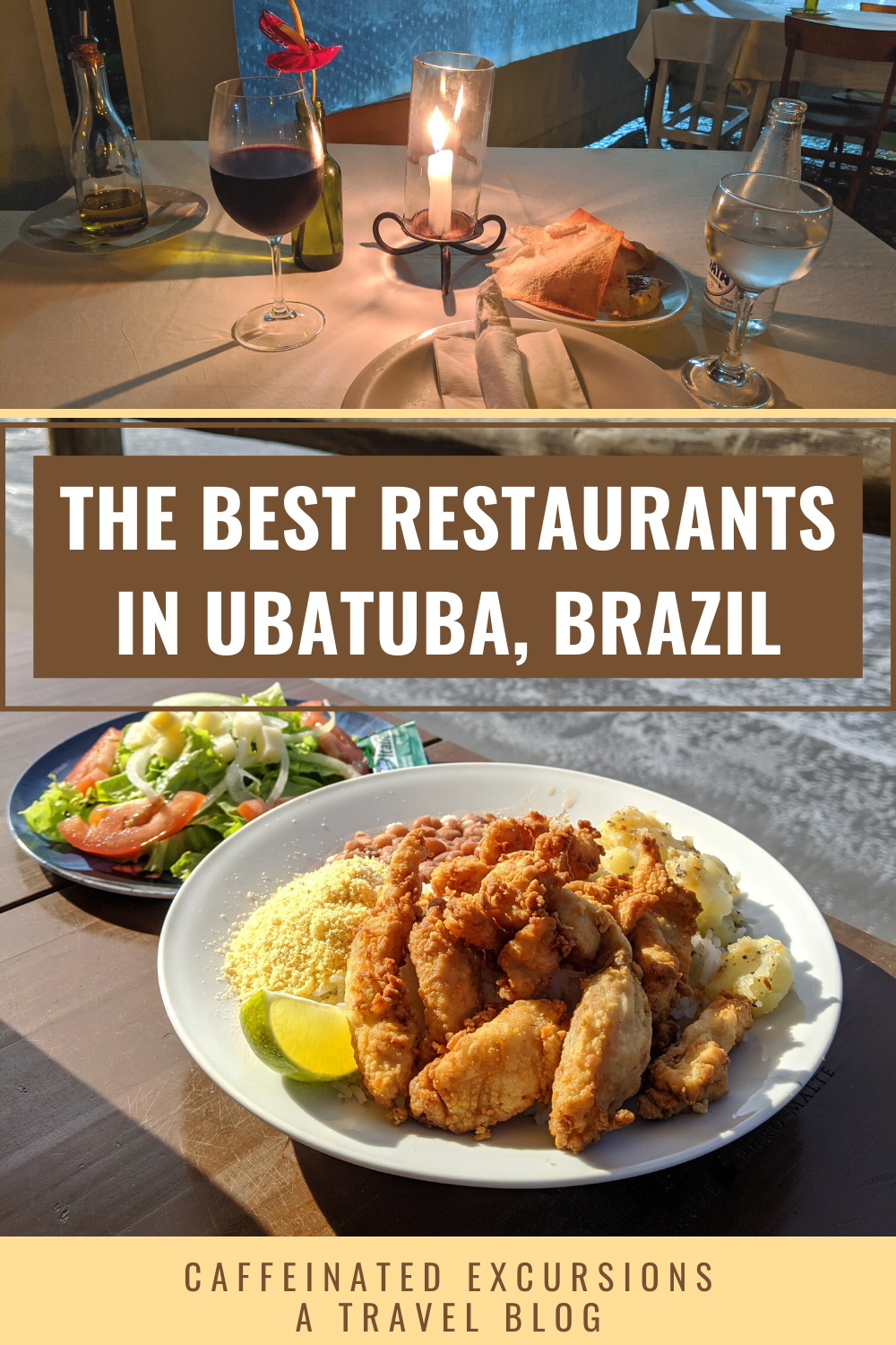 If you're planning on visiting Ubatuba, São Paulo, Brazil, check out this post to learn about some of the best restaurants in town! #ubatuba #sãopaulo #saopaulo #brazil #brasil #ubatubabrazil #ubatubabrasil #restaurantguide #ubatubarestaurants #litoralnorte #litoralnortesaopaulo #restaurantesubatuba #ubatubarestaurantes #frutosdomar #comidabrasileira #comidabrasileña #brazilianfood #ubatubasp #visitubatuba #visitsaopaulo #visitsãopaulo #visitbrazil #visitbrasil #caffeinatedexcursions