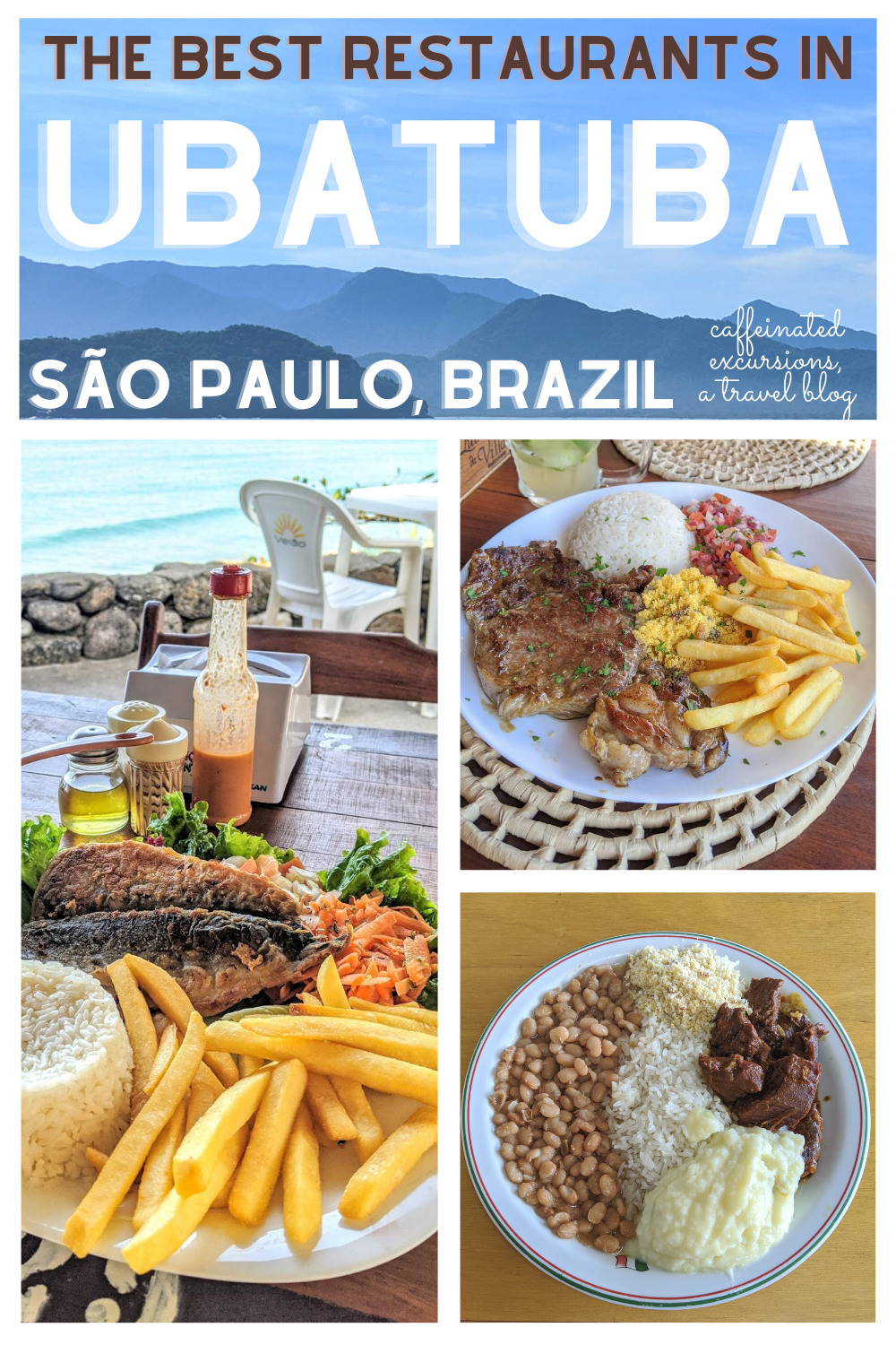 If you're planning on visiting Ubatuba, São Paulo, Brazil, check out this post to learn about some of the best restaurants in town! #ubatuba #sãopaulo #saopaulo #brazil #brasil #ubatubabrazil #ubatubabrasil #restaurantguide #ubatubarestaurants #litoralnorte #litoralnortesaopaulo #restaurantesubatuba #ubatubarestaurantes #frutosdomar #comidabrasileira #comidabrasileña #brazilianfood #ubatubasp #visitubatuba #visitsaopaulo #visitsãopaulo #visitbrazil #visitbrasil #caffeinatedexcursions