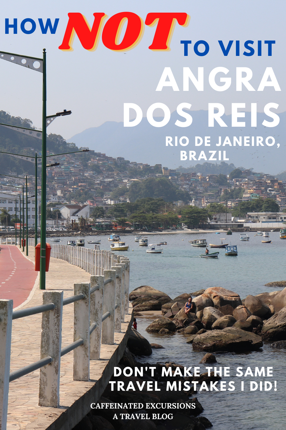 Check out this post to learn why I didn't love Angra dos Reis in the Brazilian state of Rio de Janeiro and how you can make sure your trip to the town is better than mine was! #angradosreis #angra #angrarj #angradosreisrj #angradosreisriodejaneiro #ilhagrande #ilhagranderj #ilhagranderiodejaneiro #angradosreisilhagrande #ilhagrandeangradosreis #riodejaneiro #rj #estadodoriodejaneiro #riodejaneirostate #visitbrazil #braziltravel #travelbrazil #travelblog #travelblogger #caffeinatedexcursions