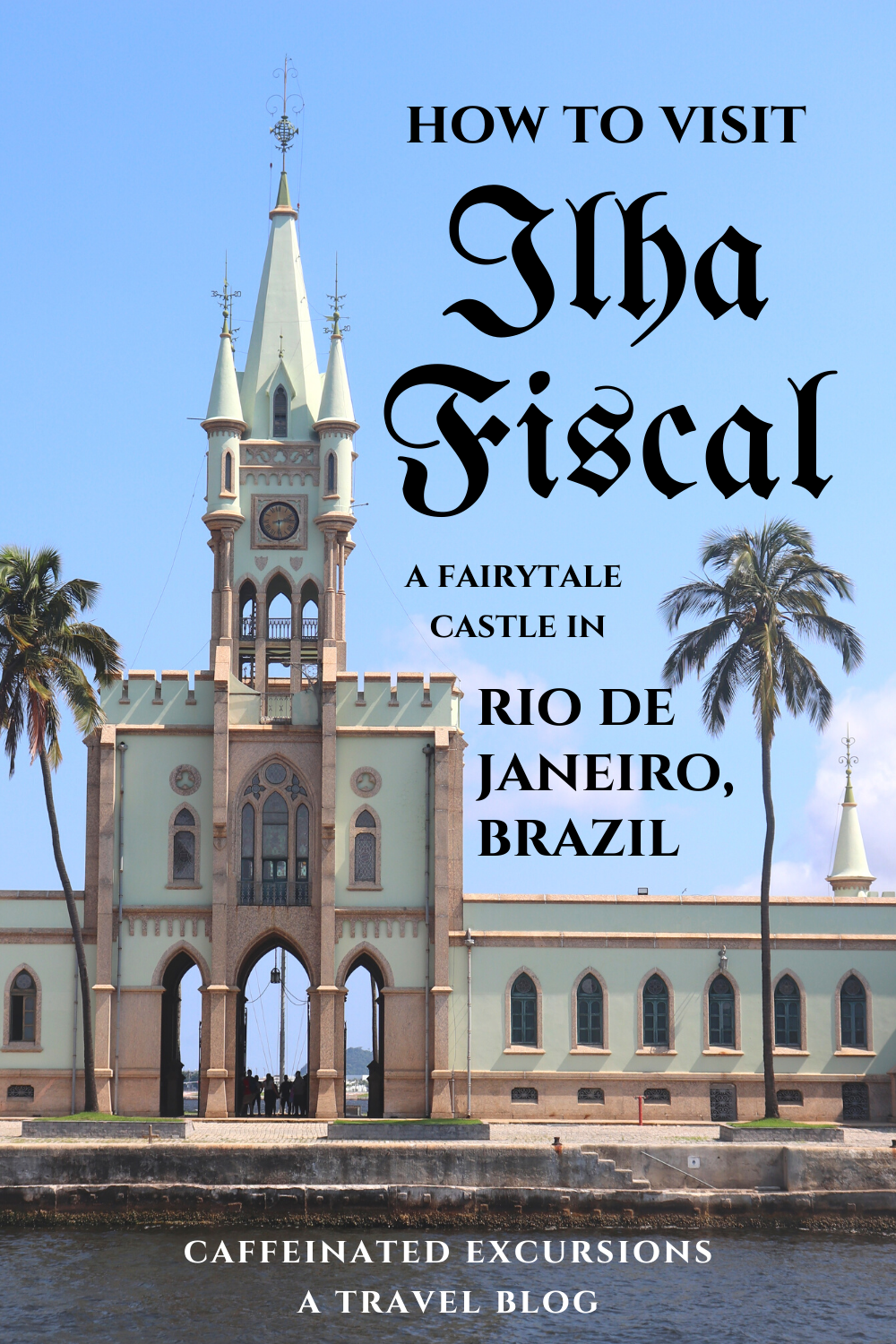 Did you know Rio de Janeiro has a stunning waterfront castle in its downtown? It's a must-see if you're visiting this gorgeous city, and this blog post tells you everything you need to know! #ilhafiscal #ilhafiscalrio #ilhafiscalriodejaneiro #riodejaneiro #rio #visitrio #visitbrazil #fiscalisland #visitriodejaneiro #thingstodoinrio #thingstodoinriodejaneiro #riotravelguide #riodejaneirotravelguide #riobrazil #rjbrasil #travelblog #travelblogs #travelblogger #travelbloggers #caffeinatedexcursions