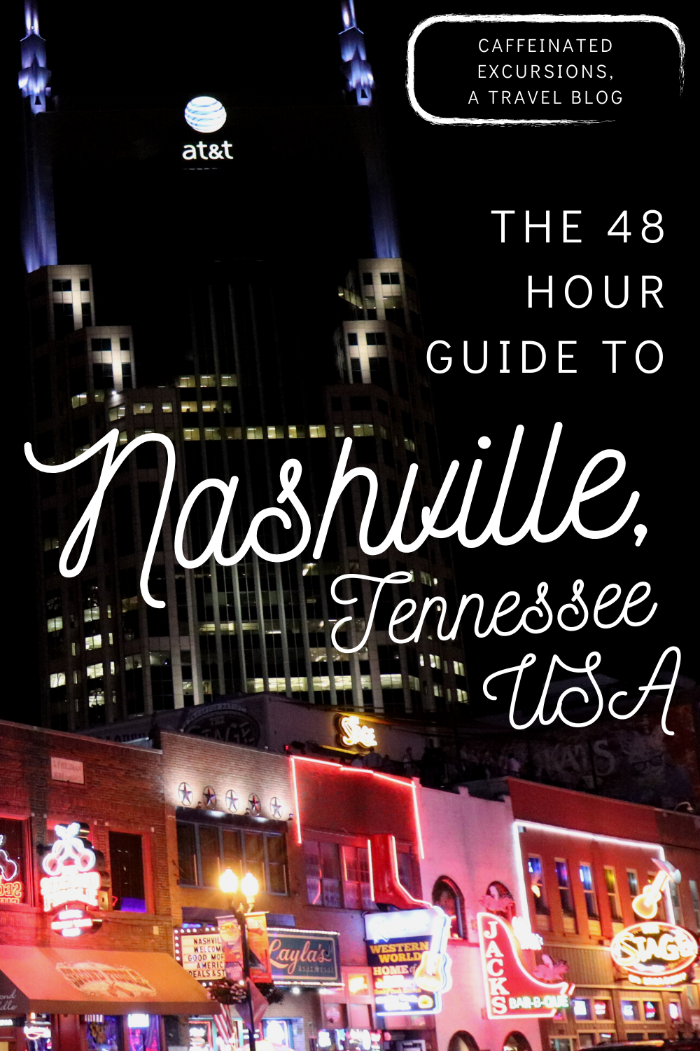 Check out this blog post to learn all about how to spend a weekend in Nashville! Even if you don't love country music, Nashville is so much fun and should absolutely be on your US travel wish list! #nashville #nashvilletn #nashvilletennessee #tennessee #visitnashville #visittennessee #countrymusic #thingstodoinnashville #thingstodointennessee #nashvilletravel #nashvilleguide #travelblog #travelbogger #travelblogging #caffeinatedexcursions #travelusa #usatravel #weekenddestinations
