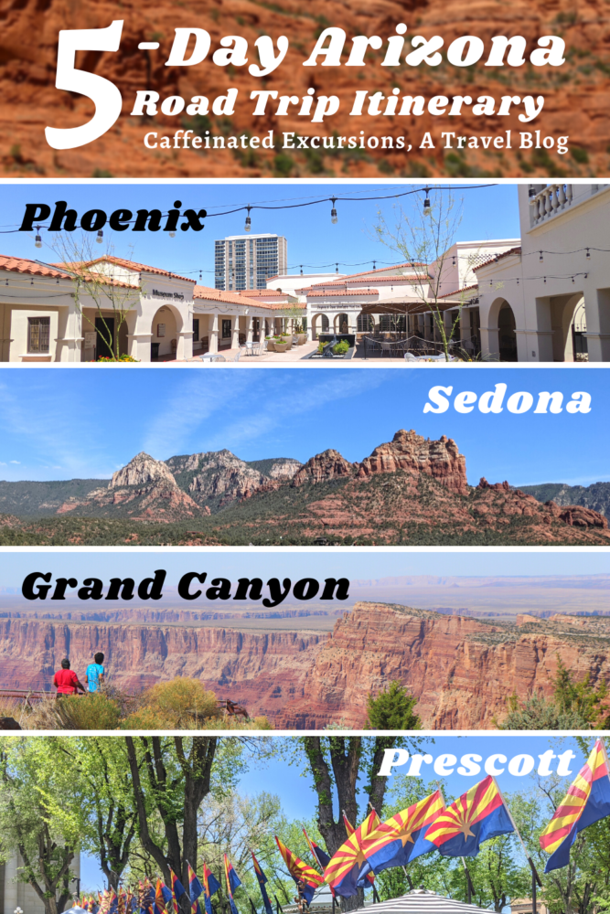 If you've never been to Arizona before and are looking for ideas, be sure to bookmark this blog post! My five-day itinerary includes must-sees like the Grand Canyon and Phoenix, but it also features smaller towns like Sedona and Prescott. Prescott may not be on many visitors' radars, but it should be! Check out this post to learn more!